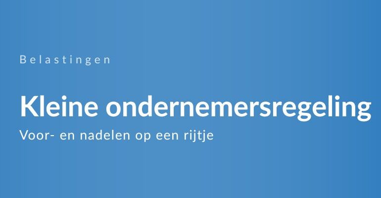 Kleine ondernemersregeling - KOR
