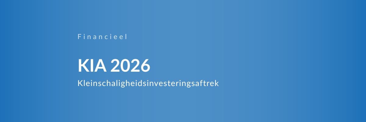 Kleinschaligheidsinvesteringsaftrek (KIA) 2026